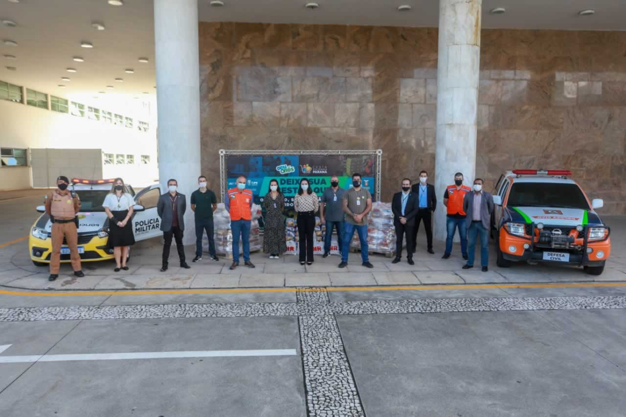 A edição 2021 da campanha Cesta Solidária Paraná, encerrada na terça-feira (06), conseguiu arrecadar mais de 200 toneladas de alimentos. Foto Gilson abreu/AEN