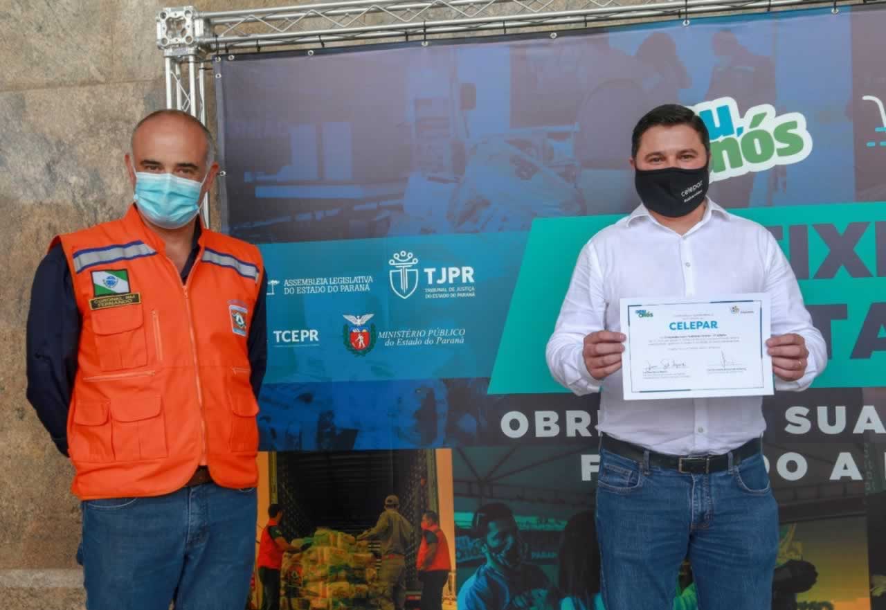 A edição 2021 da campanha Cesta Solidária Paraná, encerrada na terça-feira (06), conseguiu arrecadar mais de 200 toneladas de alimentos. Foto Gilson abreu/AEN