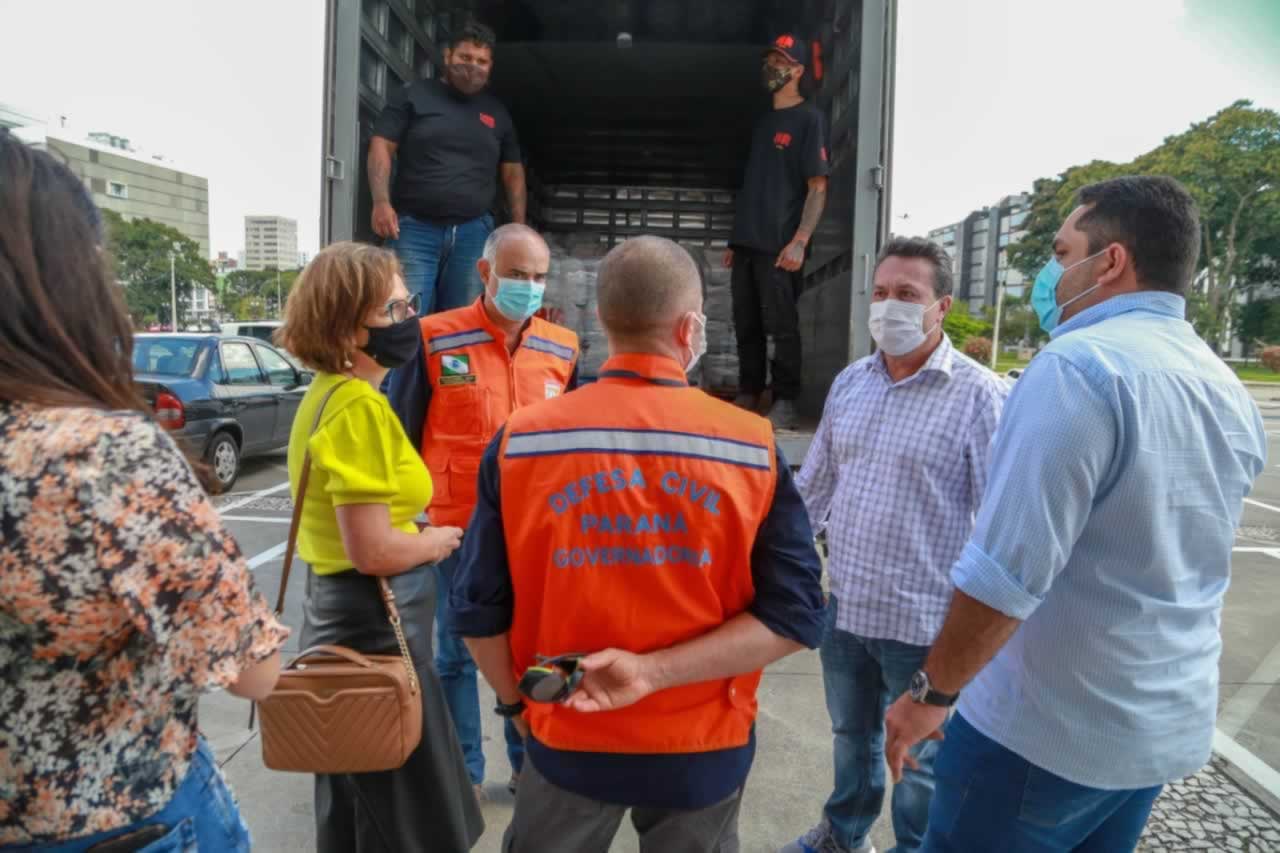 A edição 2021 da campanha Cesta Solidária Paraná, encerrada na terça-feira (06), conseguiu arrecadar mais de 200 toneladas de alimentos. Foto Gilson abreu/AEN