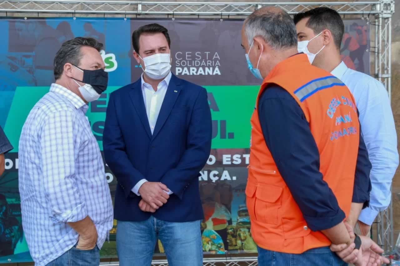 A edição 2021 da campanha Cesta Solidária Paraná, encerrada na terça-feira (06), conseguiu arrecadar mais de 200 toneladas de alimentos. Foto Gilson abreu/AEN