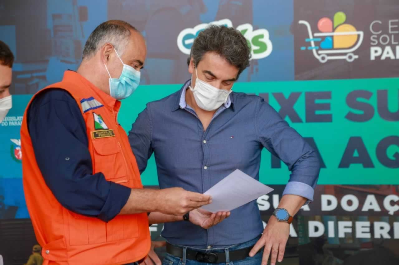 A edição 2021 da campanha Cesta Solidária Paraná, encerrada na terça-feira (06), conseguiu arrecadar mais de 200 toneladas de alimentos. Foto Gilson abreu/AEN