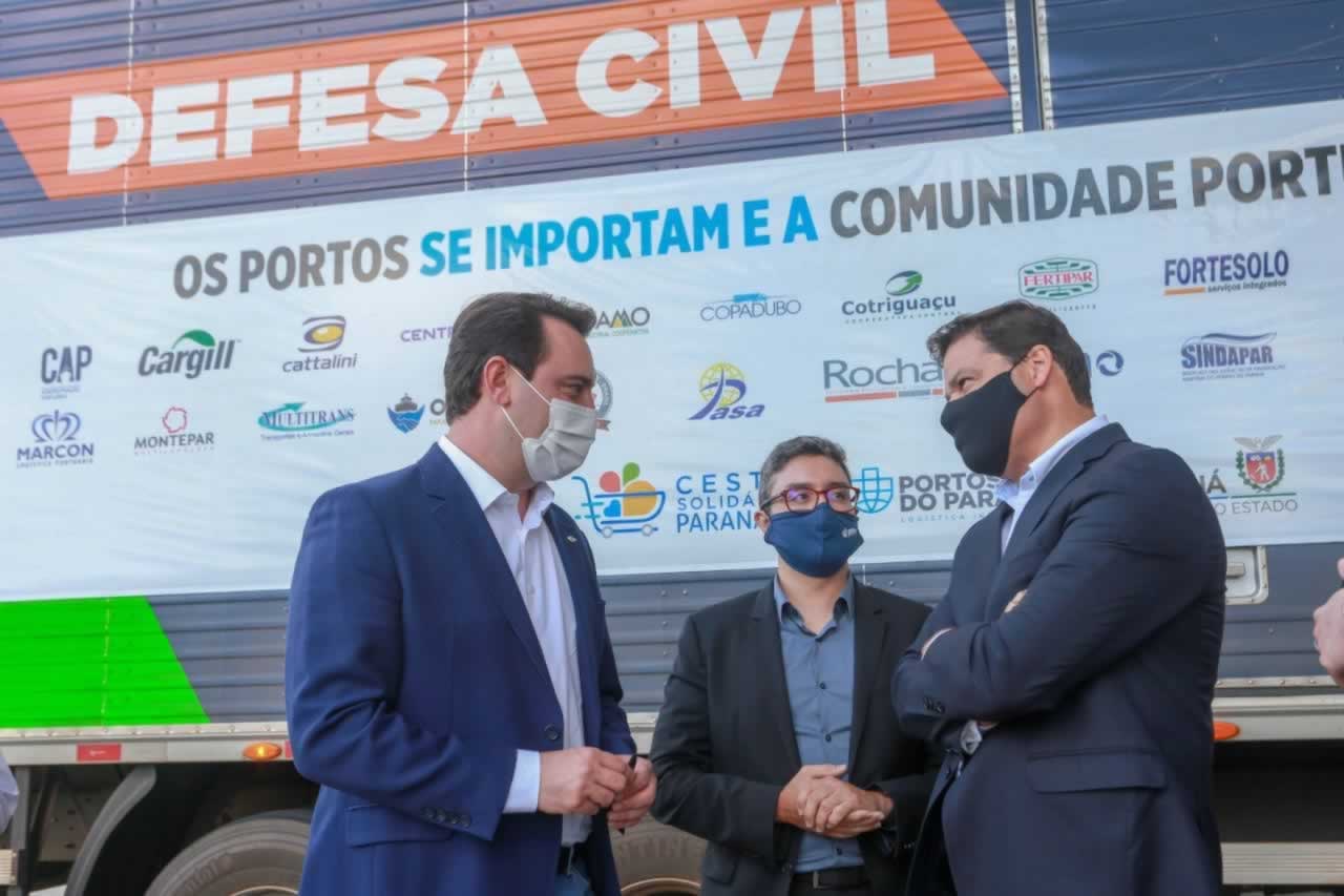 A edição 2021 da campanha Cesta Solidária Paraná, encerrada na terça-feira (06), conseguiu arrecadar mais de 200 toneladas de alimentos. Foto Gilson abreu/AEN