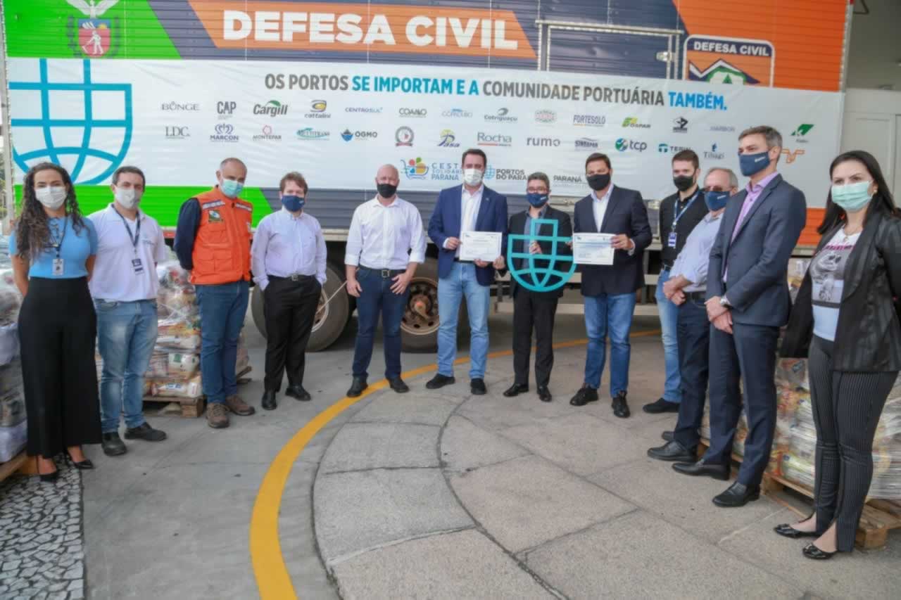 A edição 2021 da campanha Cesta Solidária Paraná, encerrada na terça-feira (06), conseguiu arrecadar mais de 200 toneladas de alimentos. Foto Gilson abreu/AEN