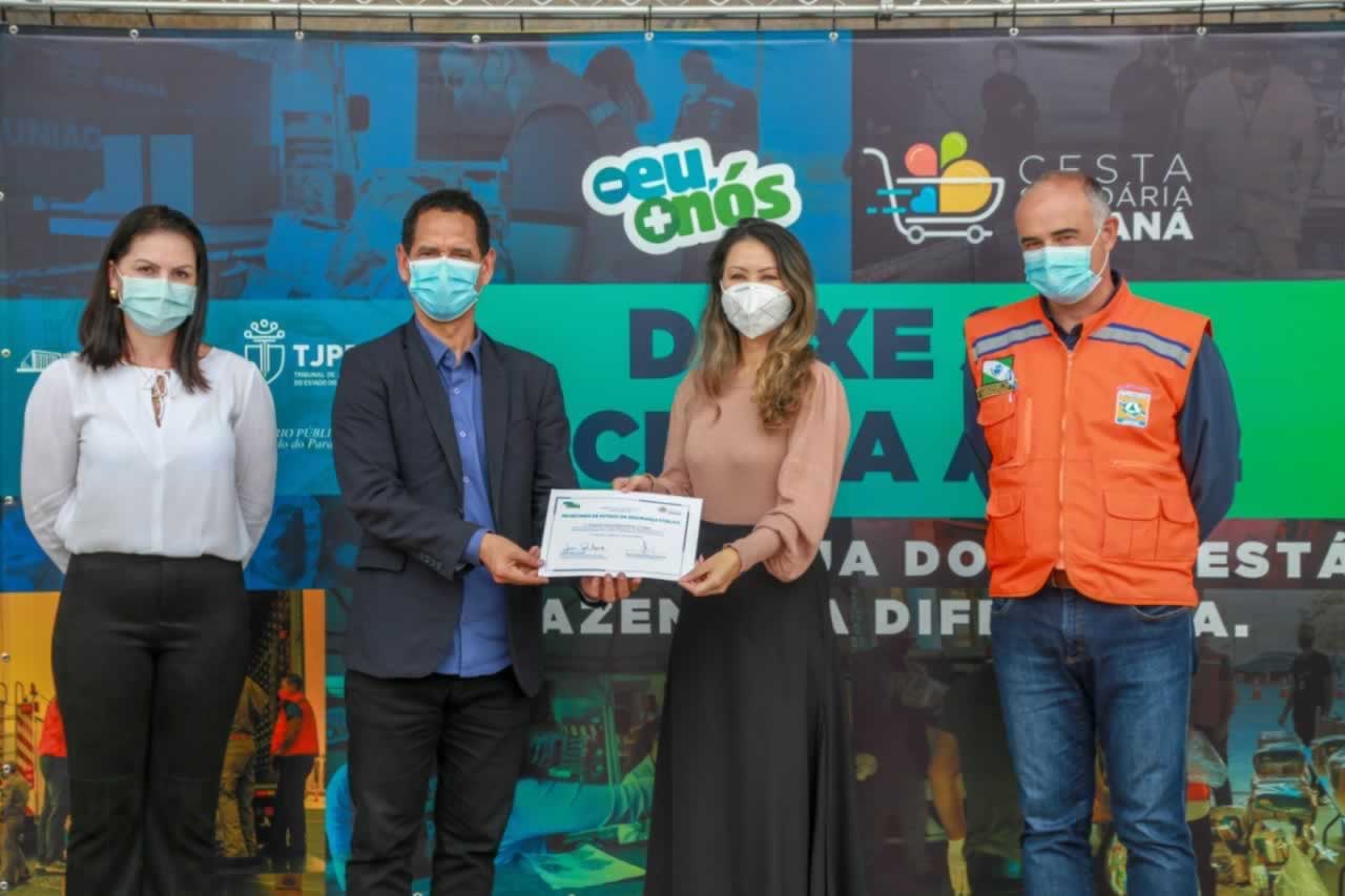 A edição 2021 da campanha Cesta Solidária Paraná, encerrada na terça-feira (06), conseguiu arrecadar mais de 200 toneladas de alimentos. Foto Gilson abreu/AEN
