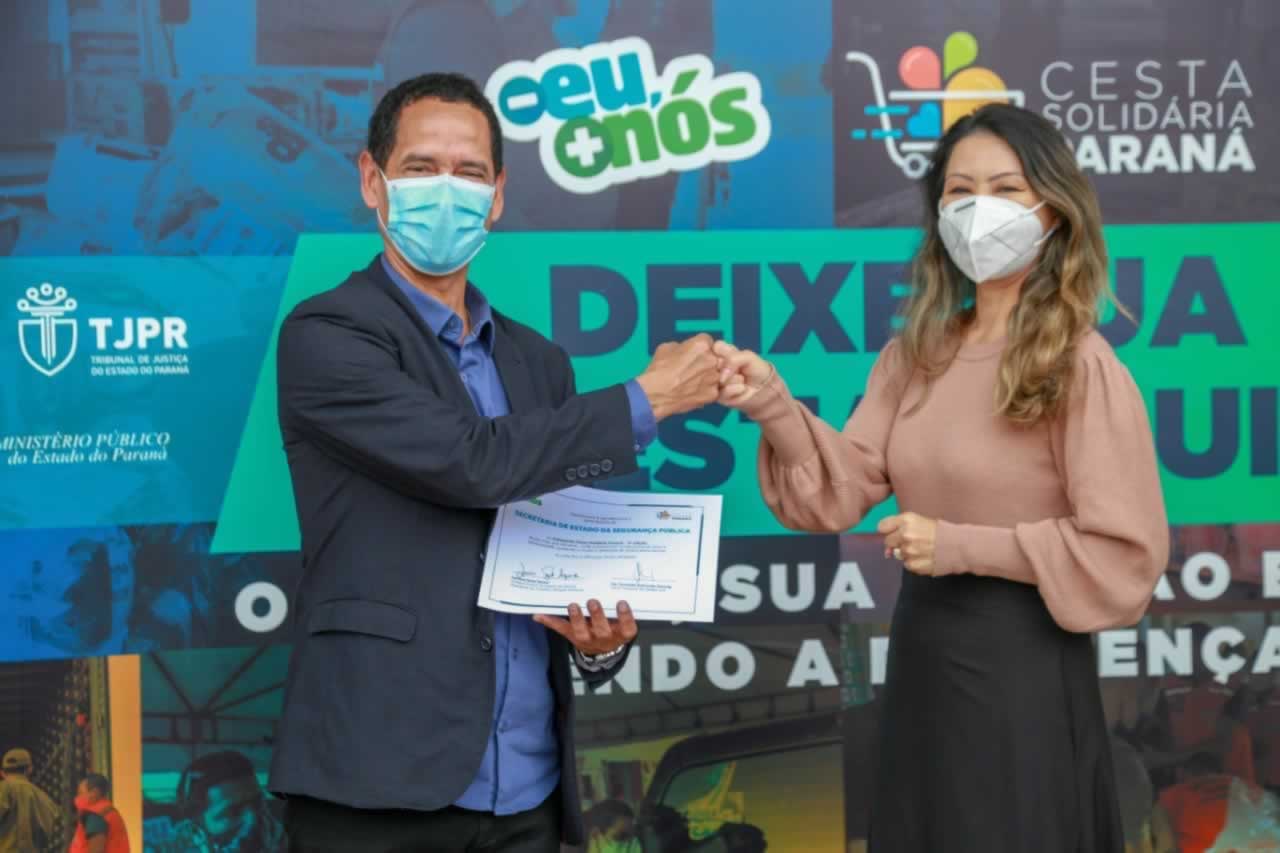 A edição 2021 da campanha Cesta Solidária Paraná, encerrada na terça-feira (06), conseguiu arrecadar mais de 200 toneladas de alimentos. Foto Gilson abreu/AEN