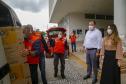 A edição 2021 da campanha Cesta Solidária Paraná, encerrada na terça-feira (06), conseguiu arrecadar mais de 200 toneladas de alimentos. Foto Gilson abreu/AEN