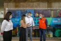 A edição 2021 da campanha Cesta Solidária Paraná, encerrada na terça-feira (06), conseguiu arrecadar mais de 200 toneladas de alimentos. Foto Gilson abreu/AEN