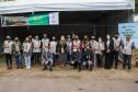 O Governador Carlos Massa Ratinho Junior participa nesta sexta-feira (28), da campanha Floresce Paraná, em comemoração ao Dia Nacional do Voluntariado. A ação é liderada pela primeira-dama do Estado e presidente do Conselho de Ação Solidária, Luciana Saito Massa. Acompanhados do secretário do Desenvolvimento Sustentável e do Turismo, Marcio Nunes. Curitiba, 28/08/2020. Foto: Geraldo Bubniak/AEN
