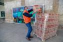 A edição 2021 da campanha Cesta Solidária Paraná, encerrada na terça-feira (06), conseguiu arrecadar mais de 200 toneladas de alimentos. Foto Gilson abreu/AEN