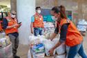 A edição 2021 da campanha Cesta Solidária Paraná, encerrada na terça-feira (06), conseguiu arrecadar mais de 200 toneladas de alimentos. Foto Gilson abreu/AEN