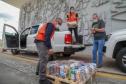 A edição 2021 da campanha Cesta Solidária Paraná, encerrada na terça-feira (06), conseguiu arrecadar mais de 200 toneladas de alimentos. Foto Gilson abreu/AEN