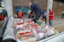 A edição 2021 da campanha Cesta Solidária Paraná, encerrada na terça-feira (06), conseguiu arrecadar mais de 200 toneladas de alimentos. Foto Gilson abreu/AEN