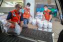 A edição 2021 da campanha Cesta Solidária Paraná, encerrada na terça-feira (06), conseguiu arrecadar mais de 200 toneladas de alimentos. Foto Gilson abreu/AEN