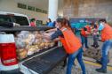 A edição 2021 da campanha Cesta Solidária Paraná, encerrada na terça-feira (06), conseguiu arrecadar mais de 200 toneladas de alimentos. Foto Gilson abreu/AEN