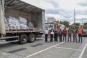 A edição 2021 da campanha Cesta Solidária Paraná, encerrada na terça-feira (06), conseguiu arrecadar mais de 200 toneladas de alimentos. Foto Gilson abreu/AEN