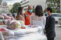 A edição 2021 da campanha Cesta Solidária Paraná, encerrada na terça-feira (06), conseguiu arrecadar mais de 200 toneladas de alimentos. Foto Gilson abreu/AEN