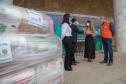 A edição 2021 da campanha Cesta Solidária Paraná, encerrada na terça-feira (06), conseguiu arrecadar mais de 200 toneladas de alimentos. Foto Gilson abreu/AEN