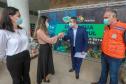 A edição 2021 da campanha Cesta Solidária Paraná, encerrada na terça-feira (06), conseguiu arrecadar mais de 200 toneladas de alimentos. Foto Gilson abreu/AEN