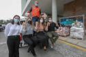 A edição 2021 da campanha Cesta Solidária Paraná, encerrada na terça-feira (06), conseguiu arrecadar mais de 200 toneladas de alimentos. Foto Gilson abreu/AEN