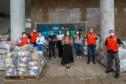 A edição 2021 da campanha Cesta Solidária Paraná, encerrada na terça-feira (06), conseguiu arrecadar mais de 200 toneladas de alimentos. Foto Gilson abreu/AEN