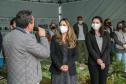 O Governador Carlos Massa Ratinho Junior participa nesta sexta-feira (28), da campanha Floresce Paraná, em comemoração ao Dia Nacional do Voluntariado. A ação é liderada pela primeira-dama do Estado e presidente do Conselho de Ação Solidária, Luciana Saito Massa. Acompanhados do secretário do Desenvolvimento Sustentável e do Turismo, Marcio Nunes. Curitiba, 28/08/2020. Foto: Geraldo Bubniak/AEN