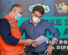 A edição 2021 da campanha Cesta Solidária Paraná, encerrada na terça-feira (06), conseguiu arrecadar mais de 200 toneladas de alimentos. Foto Gilson abreu/AEN