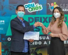 A edição 2021 da campanha Cesta Solidária Paraná, encerrada na terça-feira (06), conseguiu arrecadar mais de 200 toneladas de alimentos. Foto Gilson abreu/AEN