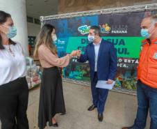 A edição 2021 da campanha Cesta Solidária Paraná, encerrada na terça-feira (06), conseguiu arrecadar mais de 200 toneladas de alimentos. Foto Gilson abreu/AEN