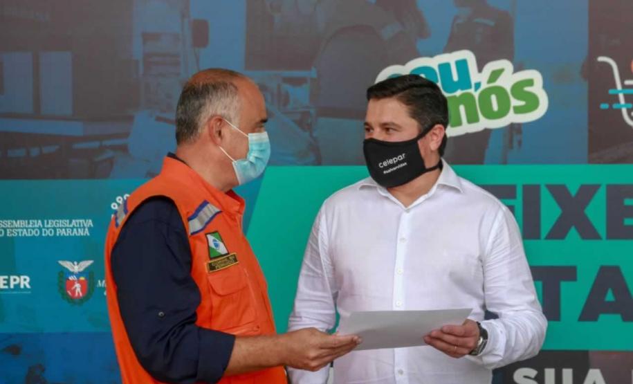 A edição 2021 da campanha Cesta Solidária Paraná, encerrada na terça-feira (06), conseguiu arrecadar mais de 200 toneladas de alimentos. Foto Gilson abreu/AEN