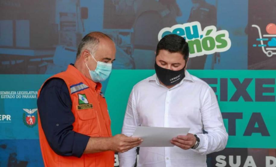 A edição 2021 da campanha Cesta Solidária Paraná, encerrada na terça-feira (06), conseguiu arrecadar mais de 200 toneladas de alimentos. Foto Gilson abreu/AEN