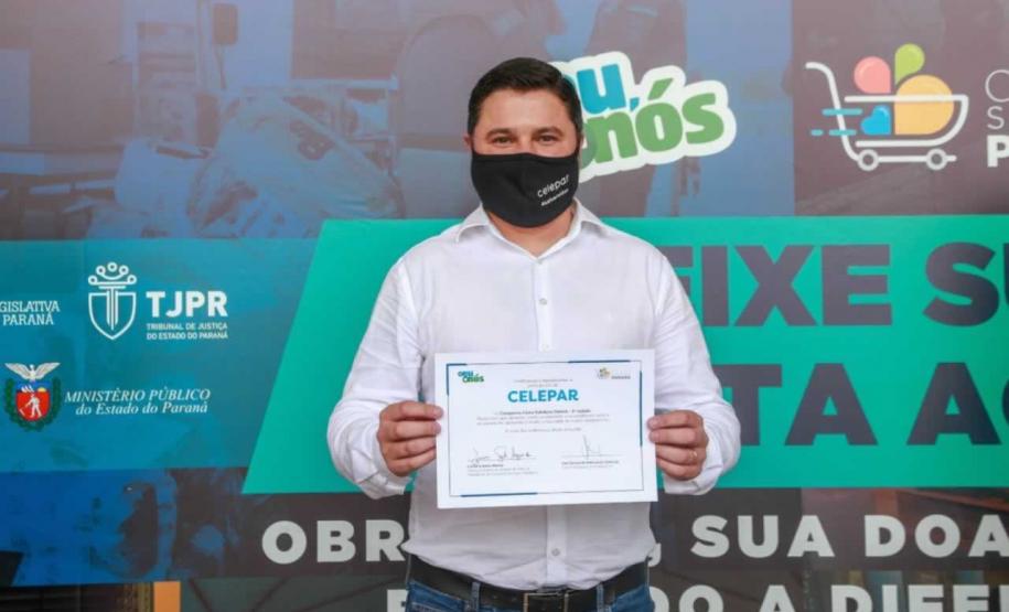 A edição 2021 da campanha Cesta Solidária Paraná, encerrada na terça-feira (06), conseguiu arrecadar mais de 200 toneladas de alimentos. Foto Gilson abreu/AEN