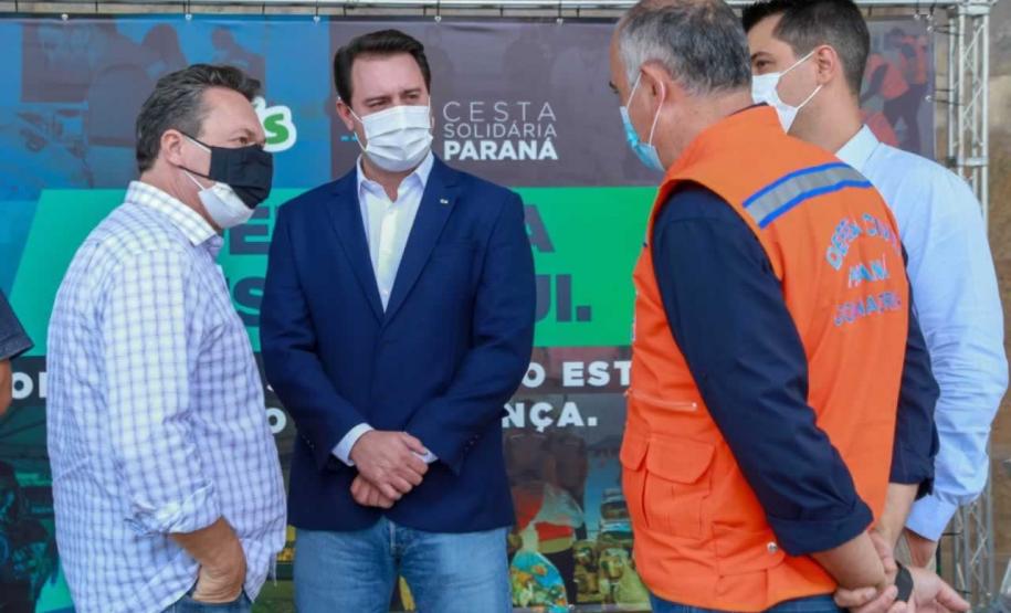 A edição 2021 da campanha Cesta Solidária Paraná, encerrada na terça-feira (06), conseguiu arrecadar mais de 200 toneladas de alimentos. Foto Gilson abreu/AEN