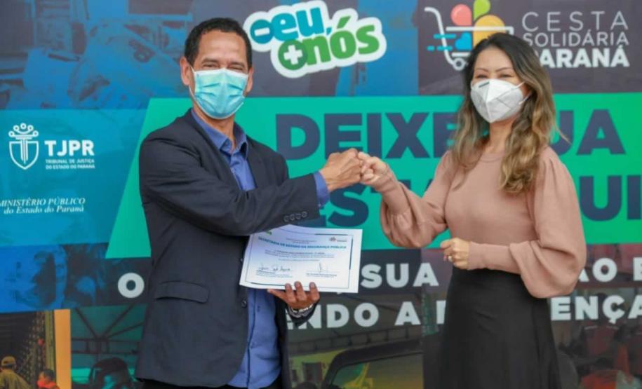 A edição 2021 da campanha Cesta Solidária Paraná, encerrada na terça-feira (06), conseguiu arrecadar mais de 200 toneladas de alimentos. Foto Gilson abreu/AEN